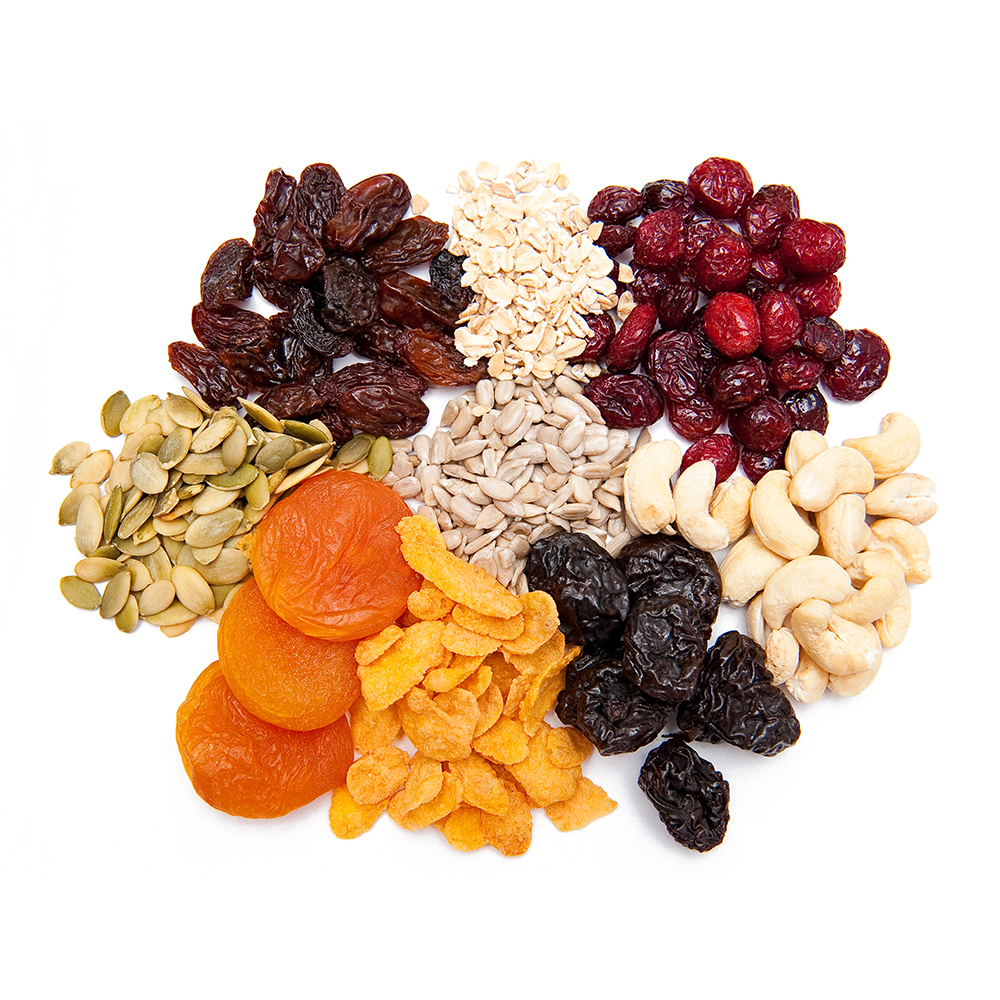 Dried Fruit, Nuts, Grains