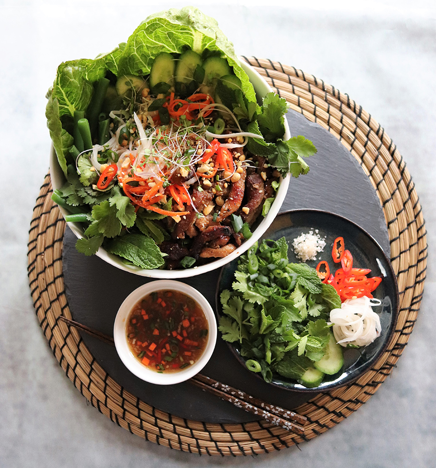 Grilled Pork and Vermicelli Noodles