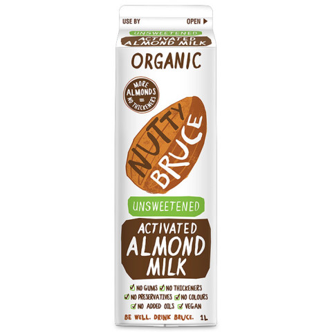 Nutty Bruce Activated Almond Milk Unsweetened Organic