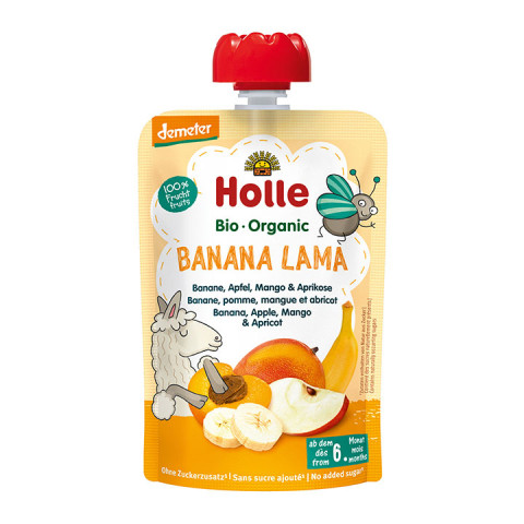 Holle Baby Food Banana Lama - Banana, Apple, Mango and Apricot