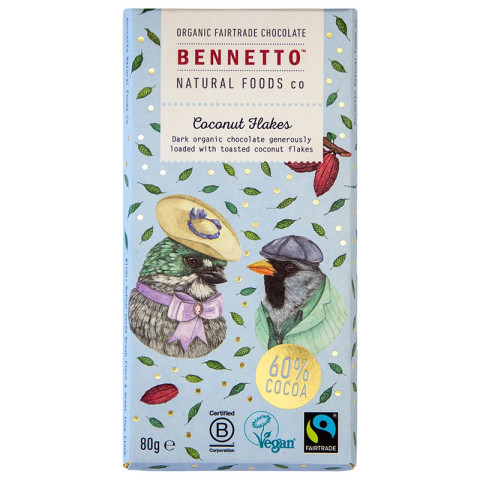 Bennetto Dark Chocolate Coconut Flakes