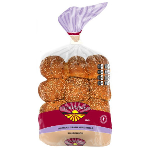 Healthybake FROZEN Mini Rolls Ancient Grain