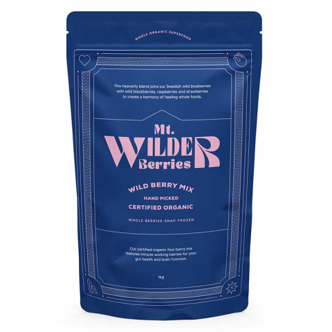 Mt Wilder Berries Frozen Organic Wild Medley