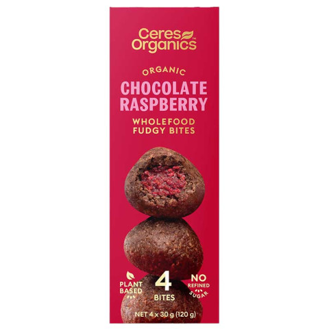Ceres Organics Fudgy Bites Chocolate Raspberry