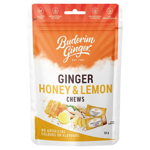 Buderim Ginger Ginger Honey and Lemon Chews