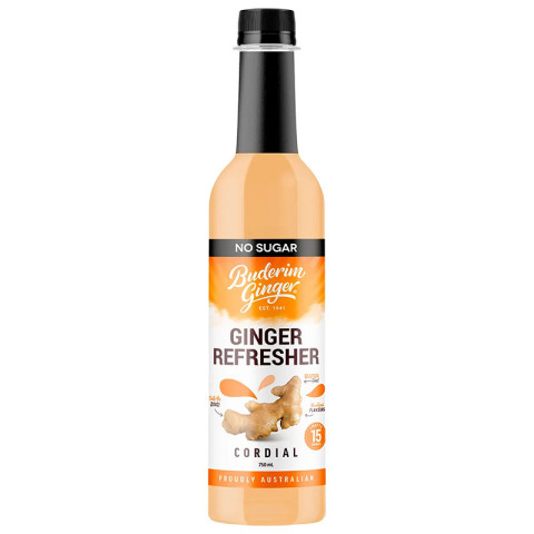 Buderim Ginger Ginger Refresher No Sugar Cordial