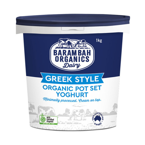 Barambah Organics Greek Style Pot Set Yoghurt