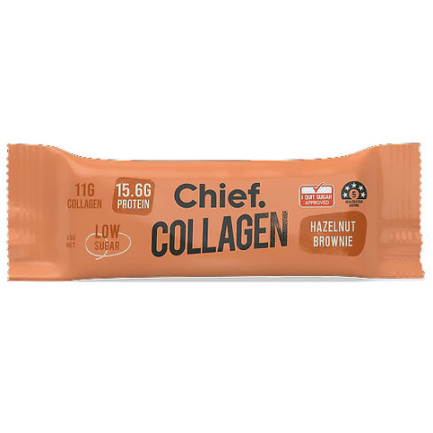 Chief. Collagen Protein Bar Hazelnut Brownie