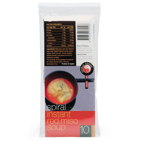 Spiral Foods Instant Red Miso Soup