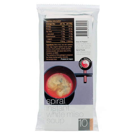 Spiral Foods Instant White Miso Soup