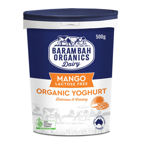 Barambah Organics Mango Yoghurt Lactose Free