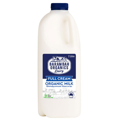 Barambah Organics Milk Full Cream Unhomogenised