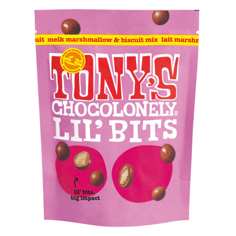 Tony's Chocolonely Lil’ Bits Milk Marshmallow S'mores Mix