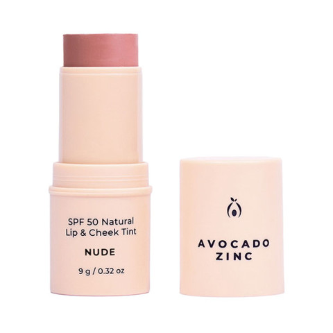 Avocado Zinc Natural Lip and Cheek Tint Nude SPF50