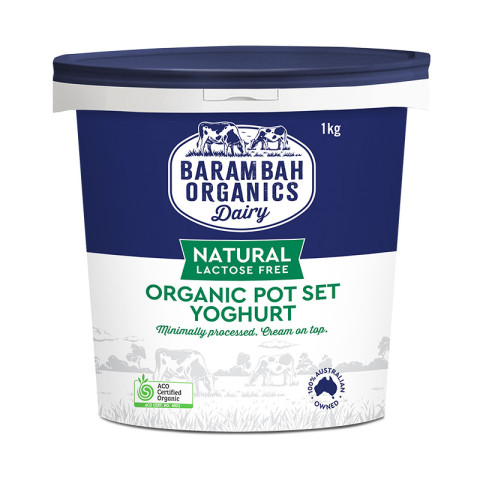 Barambah Organics Natural Pot Set Yoghurt Lactose Free