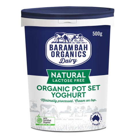 Barambah Organics Natural Pot Set Yoghurt Lactose Free