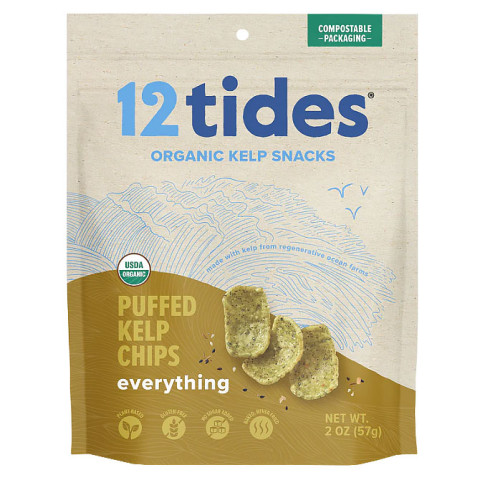 12 Tides Puffed Kelp Chips Everything