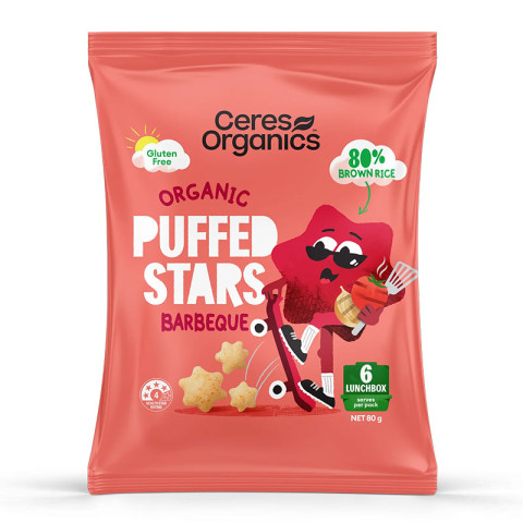 Ceres Organics Puffed Stars Barbeque