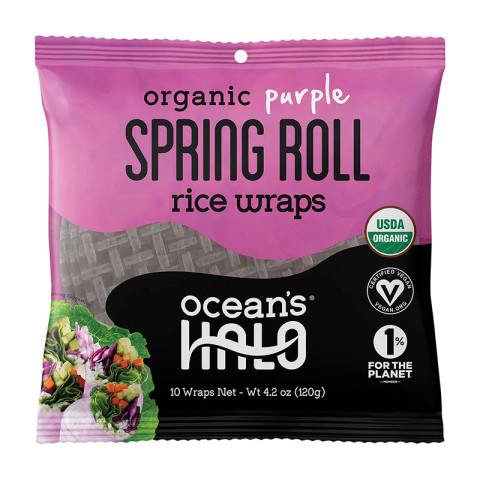 Ocean's Halo Purple Spring Roll Rice Wraps Organic