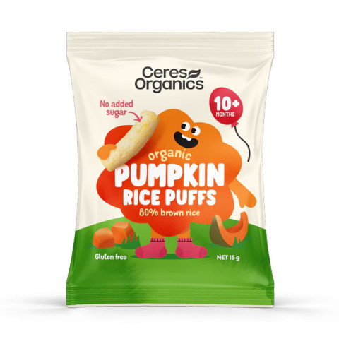 Ceres Organics Rice Puffs Pumpkin