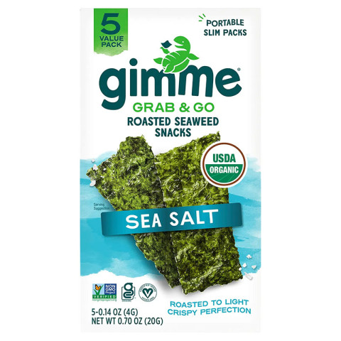 Gimme Roasted Seaweed Snacks Grab and Go Sea Salt