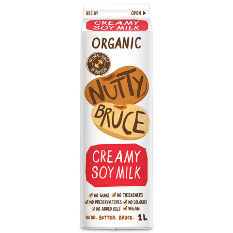 Nutty Bruce Soy Milk Organic Creamy