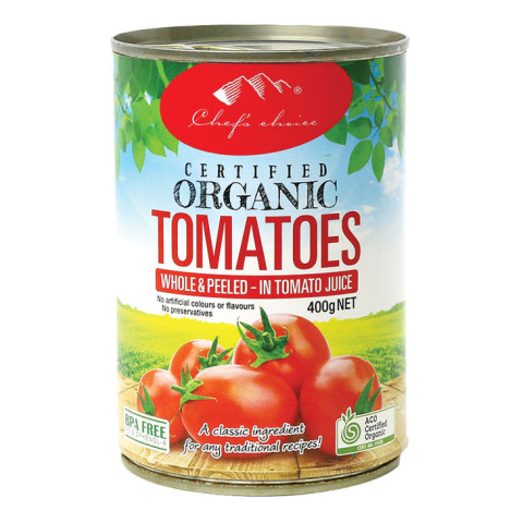 Chef's Choice Tomatoes Whole Peeled Organic