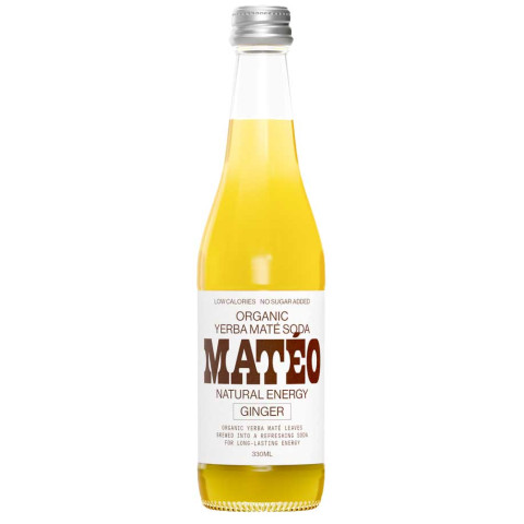 Mateo Yerba Mate Soda Ginger