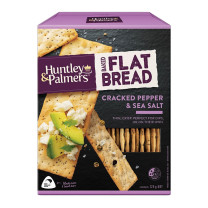 Huntley and Palmers Flat Bread Cracked Pepper and Sea Salt