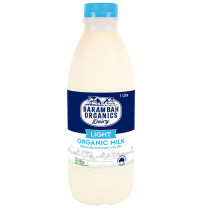 Barambah Organics Light Milk Unhomogenised - Clearance