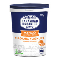 Barambah Organics Mango Yoghurt Lactose Free