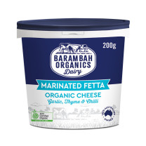 Barambah Organics Marinated Feta with Garlic, Thyme and Chilli