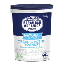 Barambah Organics Natural Low Fat Pot Set Yoghurt