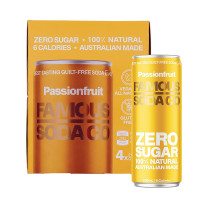 Famous Passionfruit Zero Sugar Soda