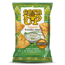 CornUp Popped Tortilla Chips Sour Cream and Green Onion