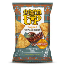 CornUp Popped Tortilla Chips Texan Style BBQ