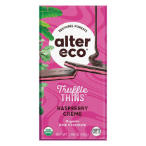Alter Eco Raspberry Creme Dark Truffle Thins Chocolate