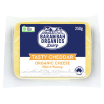 Barambah Organics Tasty Cheddar Cheese Block